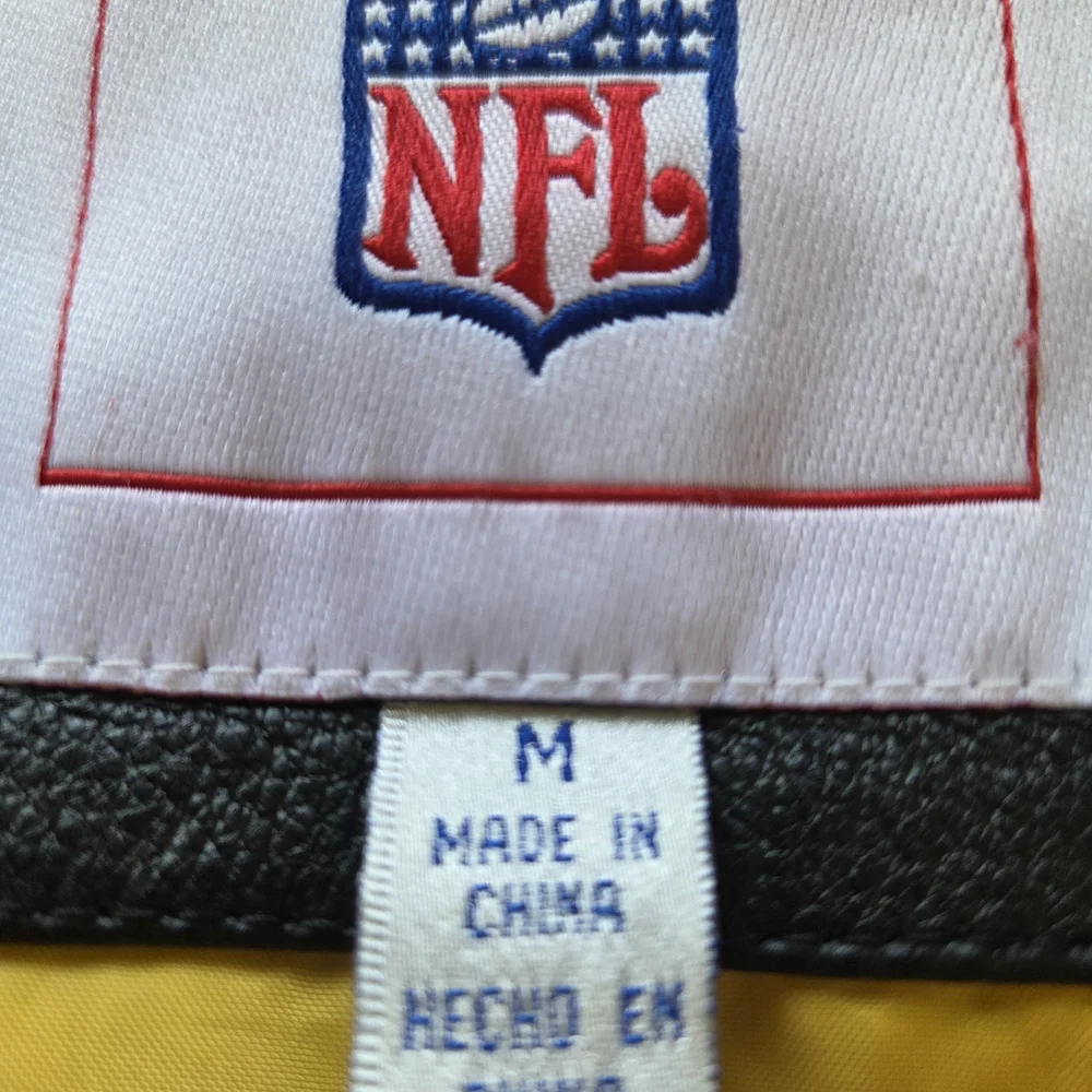 Green Bay Packers Vintage Suede Leather Jacket M - Picture 8 of 15